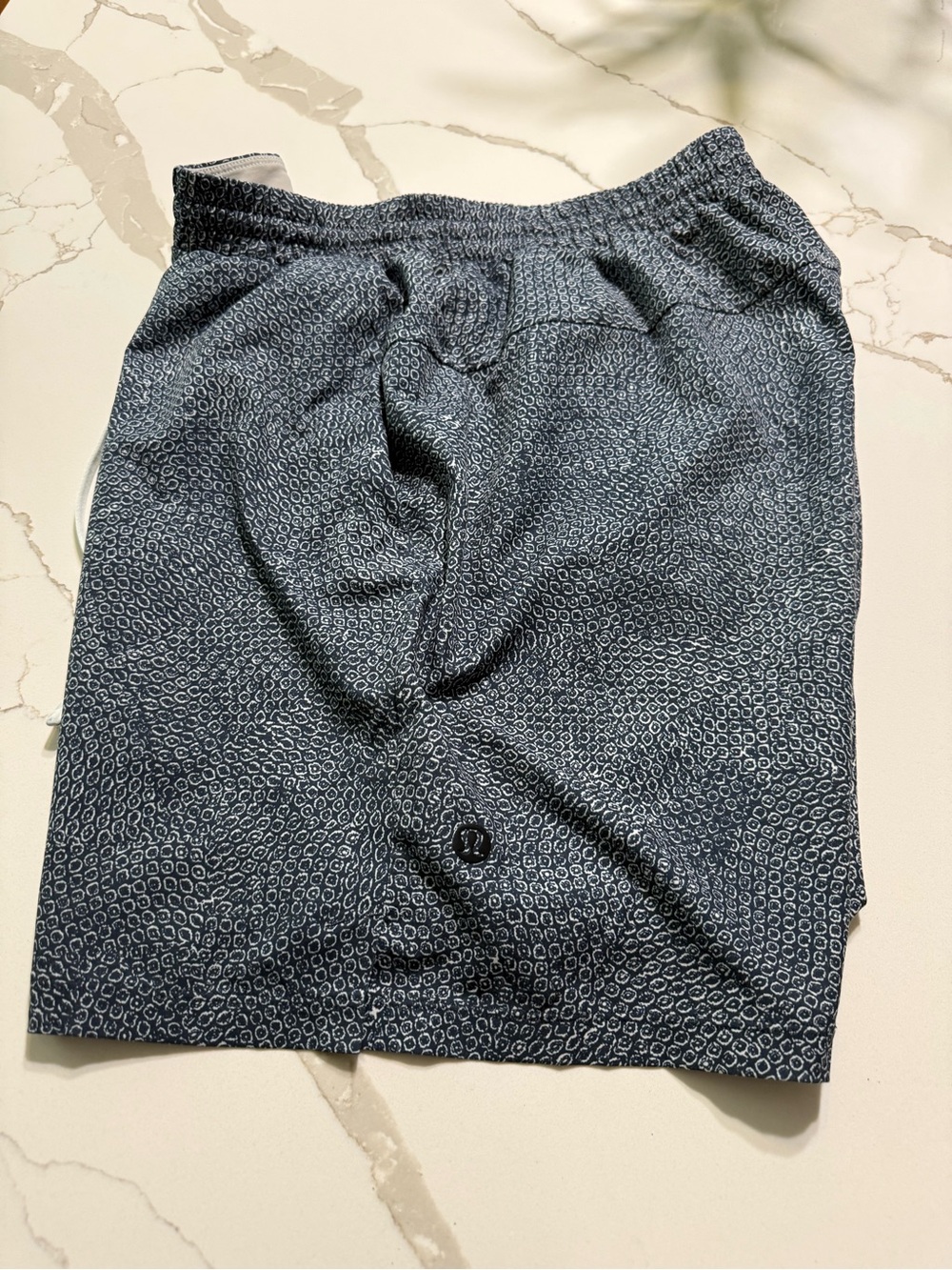 lululemon athletica Navy Micro-Pattern Men’s Shorts